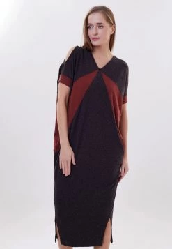 Bilancio 🥰 Madam-T Donna SENTIABRINA - Abito In Maglia - Brantn Tera Orkotta 🤩