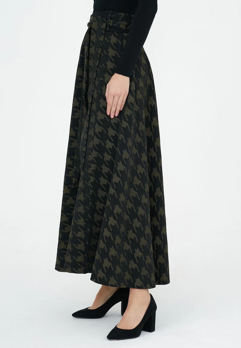 A buon mercato β Madam-T Donna ROCK RITA - Gonna Lunga - Black/khaki π - immagine 6