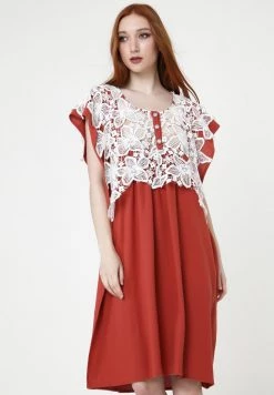 Le migliori recensioni di π Madam-T Donna SOMMER VEGNA - Vestito Estivo - Terrakotta βοΈ