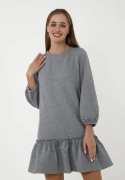 Il più economico 👏 Madam-T Donna FIKERA - Vestito Estivo - Grau 👍