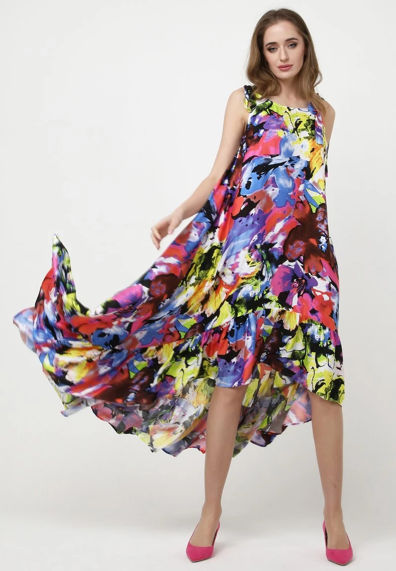 Presa π Madam-T Donna PERCAMA - Vestito Estivo - Lila, Hellgrün π₯° - immagine 7