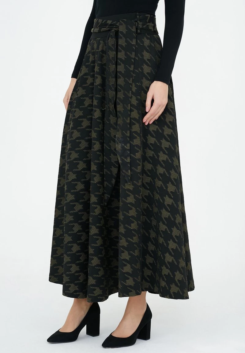 A buon mercato β Madam-T Donna ROCK RITA - Gonna Lunga - Black/khaki π - immagine 5