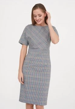 Miglior prezzo 👍 Madam-T Donna ALTEA - Tubino - Grau Gelb 🌟