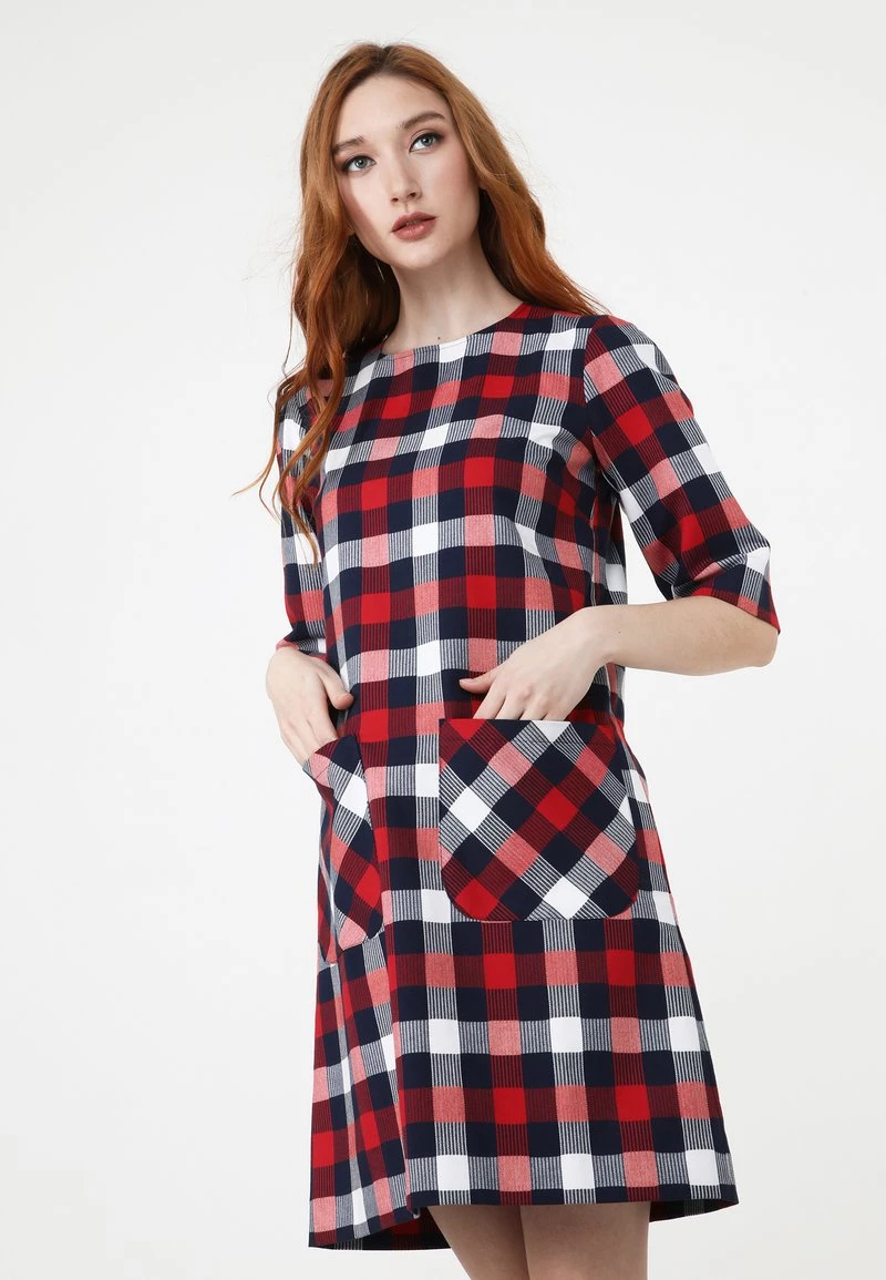 Miglior prezzo π Madam-T Donna Vestito Estivo - Blau Weiss π₯° - immagine 4