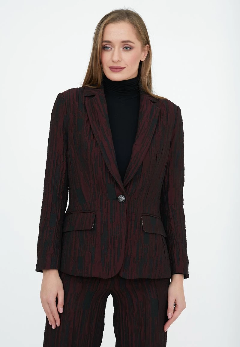 Promo π₯° Madam-T Donna MANA - Blazer - Black / Maroon π₯