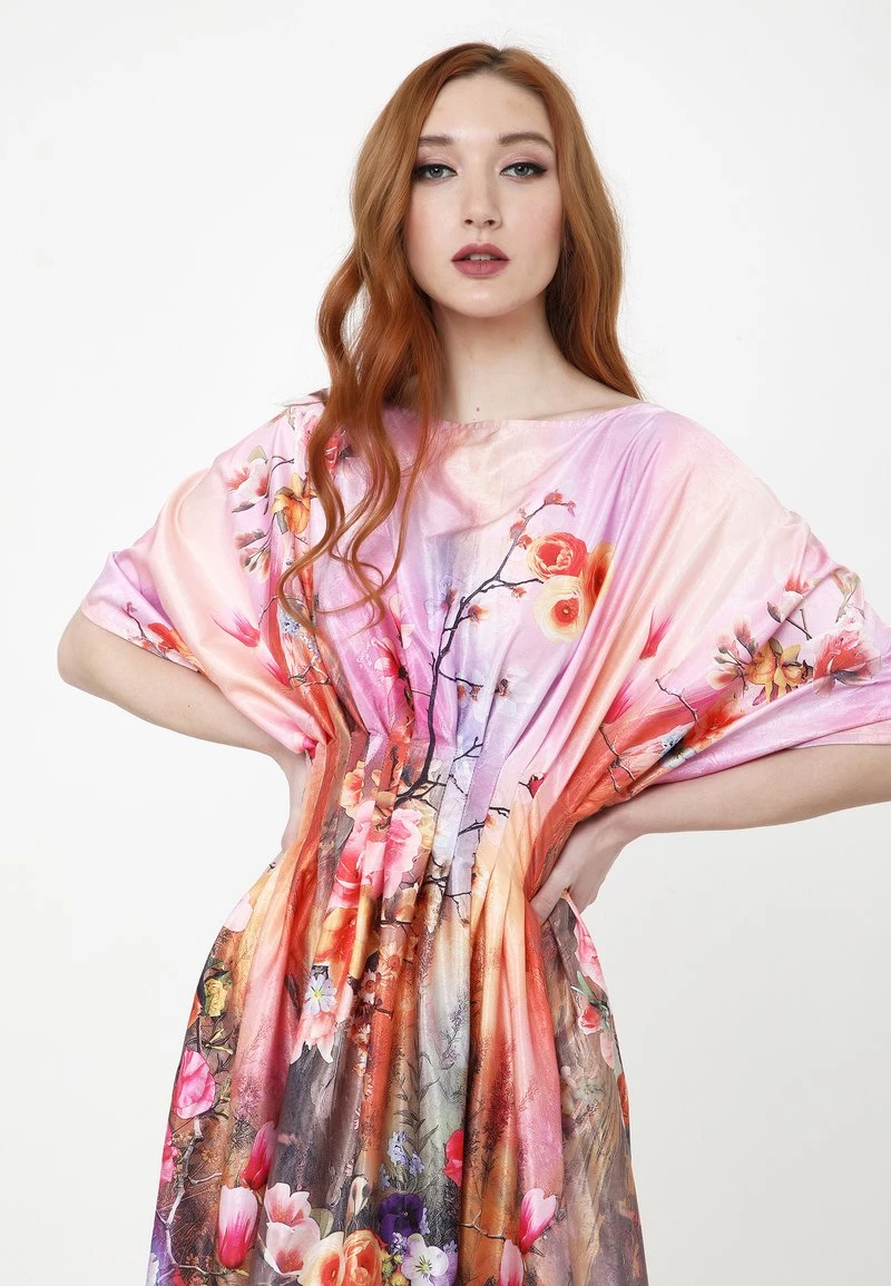 Nuovo β€οΈ Madam-T Donna KVINTA - Vestito Estivo - Blass Rosa, Rot π - immagine 4