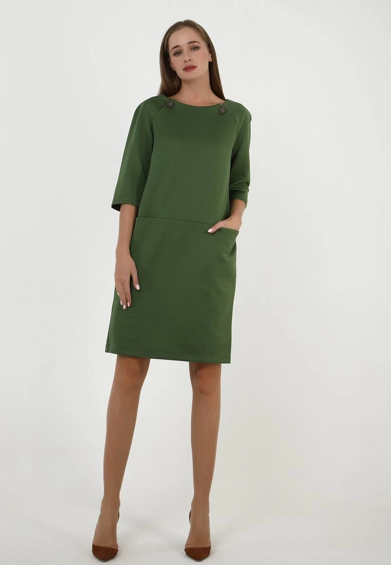 Il più economico ❤️ Madam-T Donna KLEID FERULE - Vestito Estivo - Green 🧨 - immagine 2