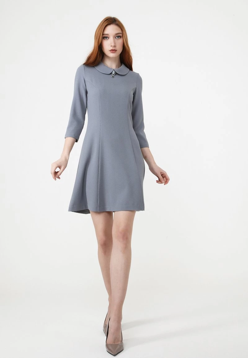 Migliore vendita π Madam-T Donna ENRICA - Vestito Estivo - Hellgrau β - immagine 5