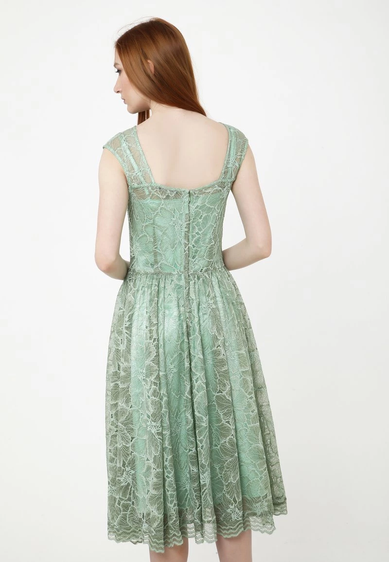 Miglior offerta π― Madam-T Donna LOTTA - Vestito Elegante - Hellgrün π - immagine 3