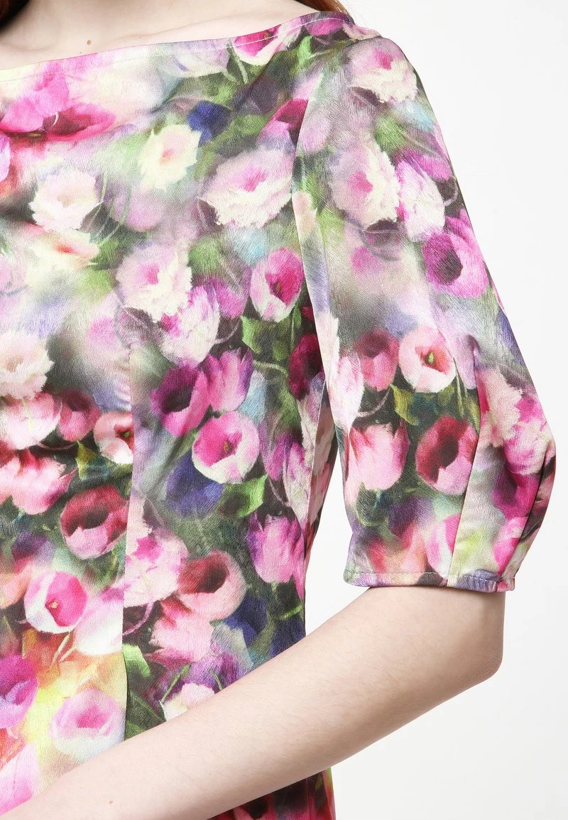 Nuovo β Madam-T Donna Vestito Estivo - Grau, Rosa π - immagine 6