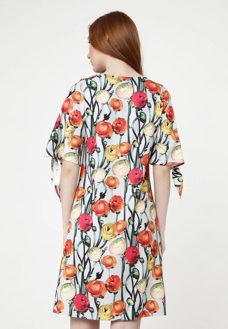 Vendita all'ingrosso π― Madam-T Donna Vestito Estivo - Grau Orange βοΈ - immagine 3