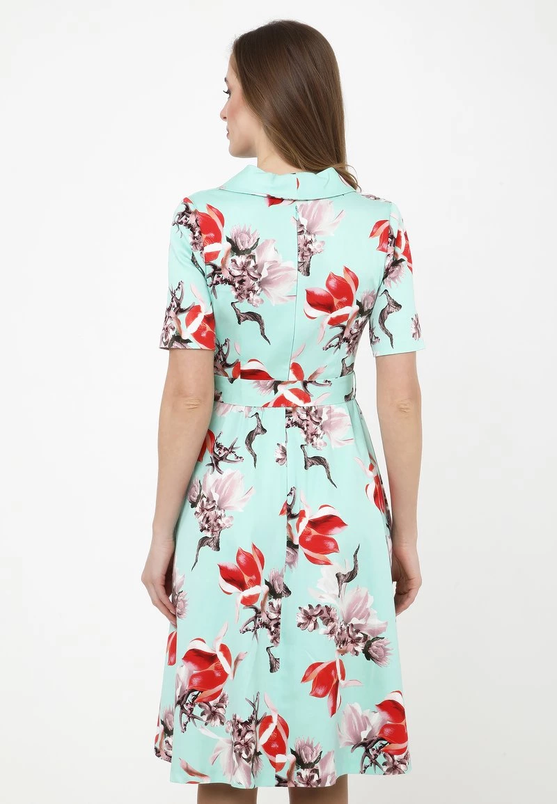 Nuovo di zecca π Madam-T Donna NENSI - Vestito Estivo - Ro/ Hellgrün π― - immagine 3