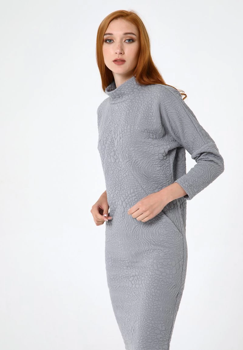 Nuovo di zecca β Madam-T Donna Abito In Maglia - Grau π - immagine 5