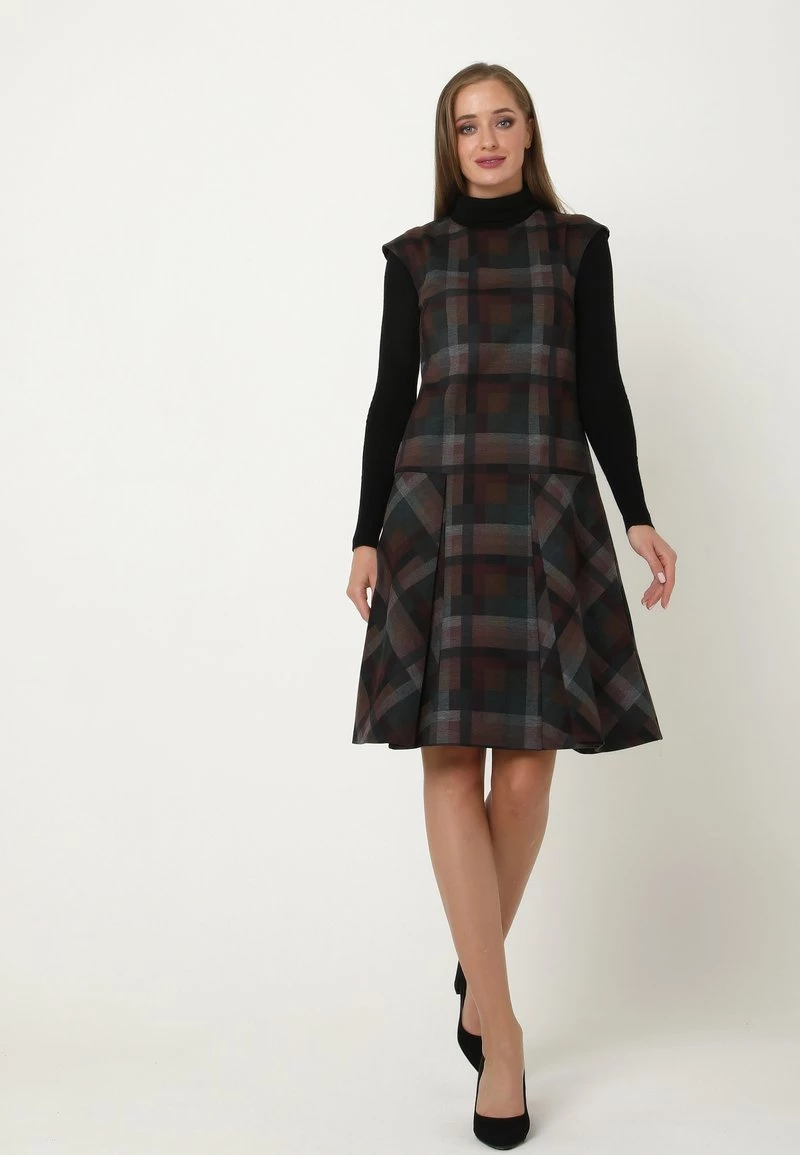 Miglior offerta π Madam-T Donna GASCONA - Vestito Estivo - Grün/braun π - immagine 2