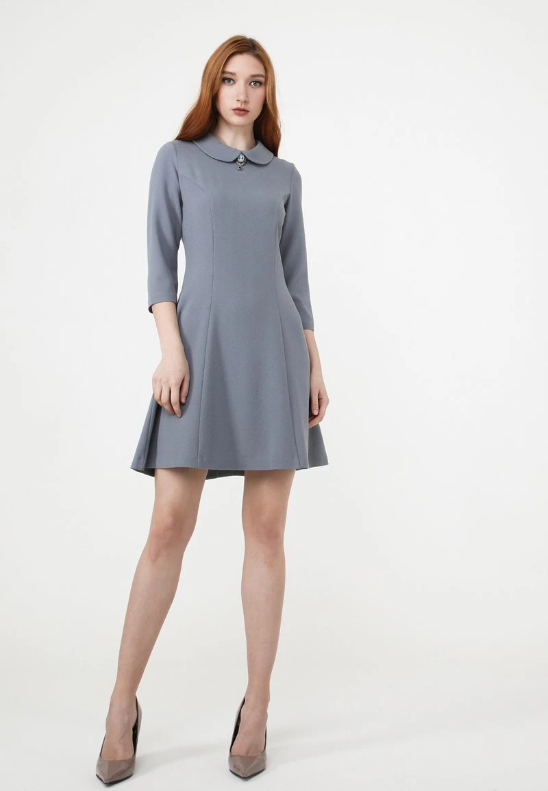 Migliore vendita π Madam-T Donna ENRICA - Vestito Estivo - Hellgrau β - immagine 2