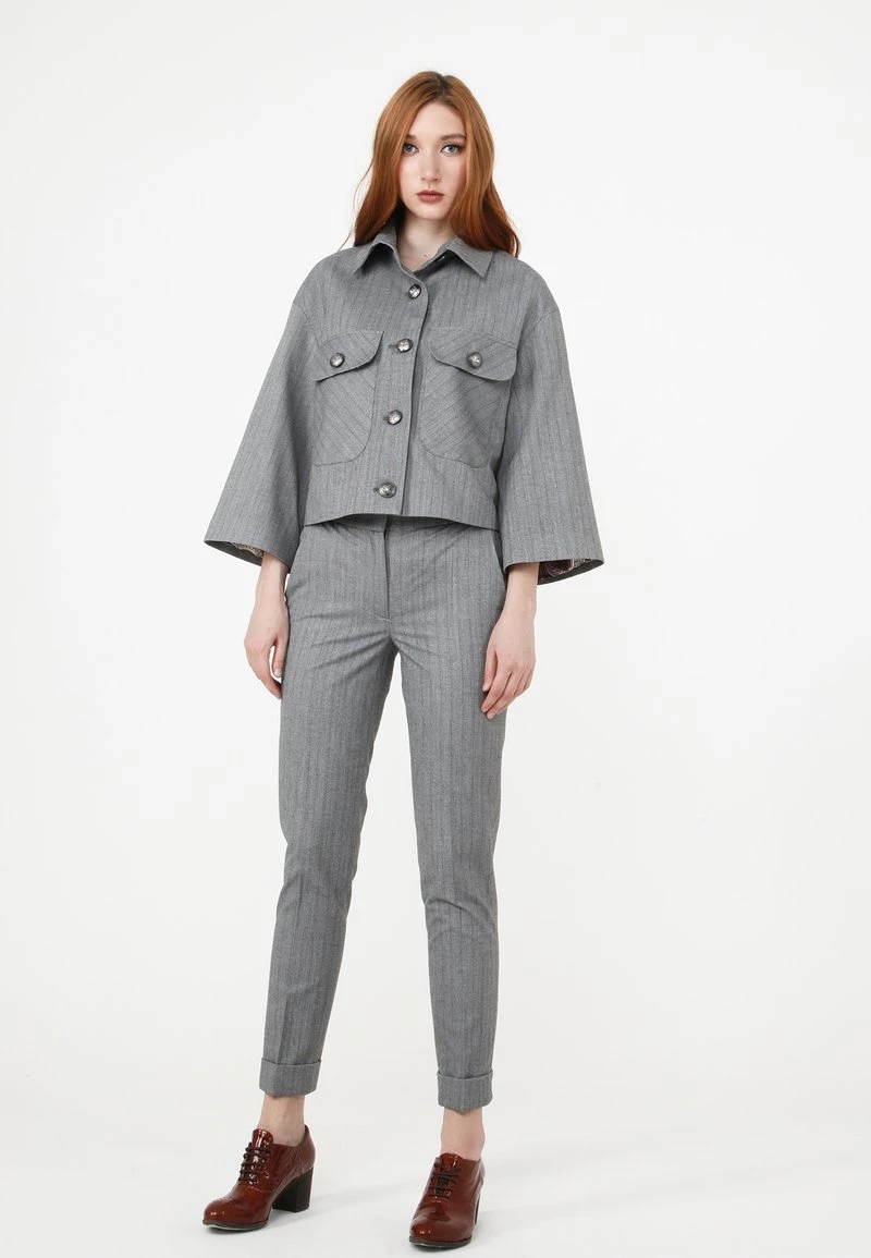 Buono ❤️ Madam-T Donna Giacca Leggera - Grau ⭐ - immagine 2