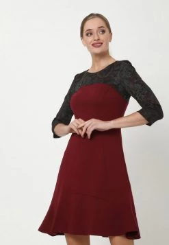 Vendita calda 😉 Madam-T Donna Vestito Estivo - Grau, Weinrot ✨