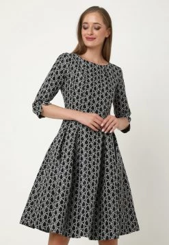 Vendita calda ⌛ Madam-T Donna Tubino - Schwarz Weiß ⌛