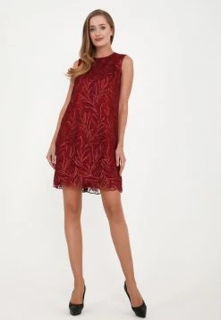 Migliore vendita 🔥 Madam-T Donna Vestito Elegante - Weinrot 🥰