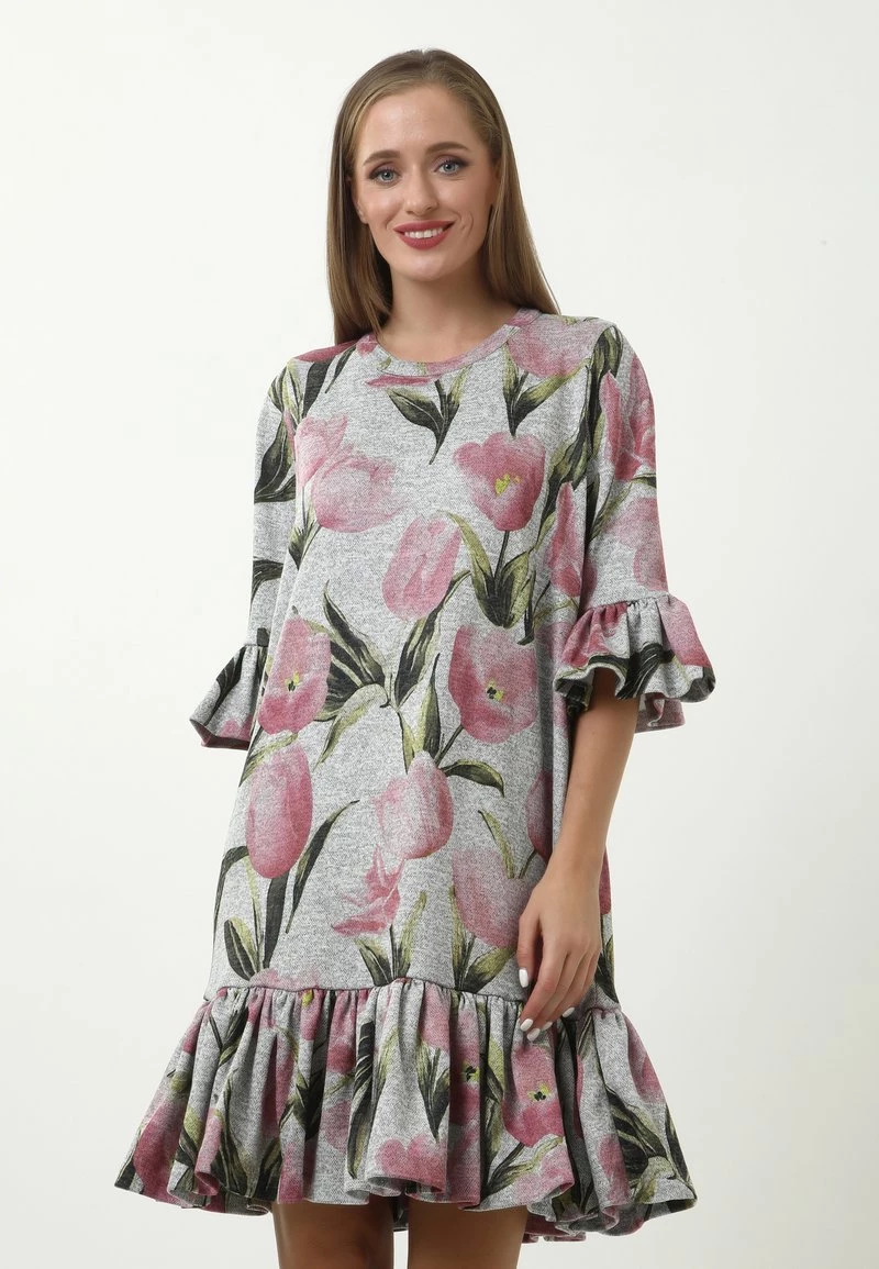 Migliore vendita β¨ Madam-T Donna Vestito Estivo - Grau/khaki β