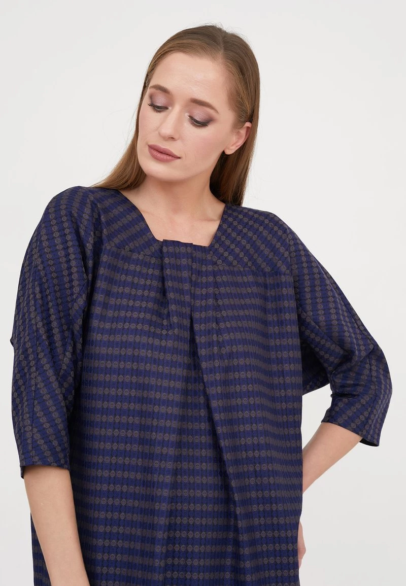 Presa π Madam-T Donna VIKANA - Vestito Estivo - Indigo Grüne Bohnen π€© - immagine 4