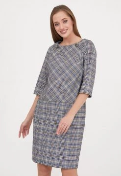 Presa 🔥 Madam-T Donna FERULE - Vestito Estivo - Grüner Kumpel/ Indigo 😀