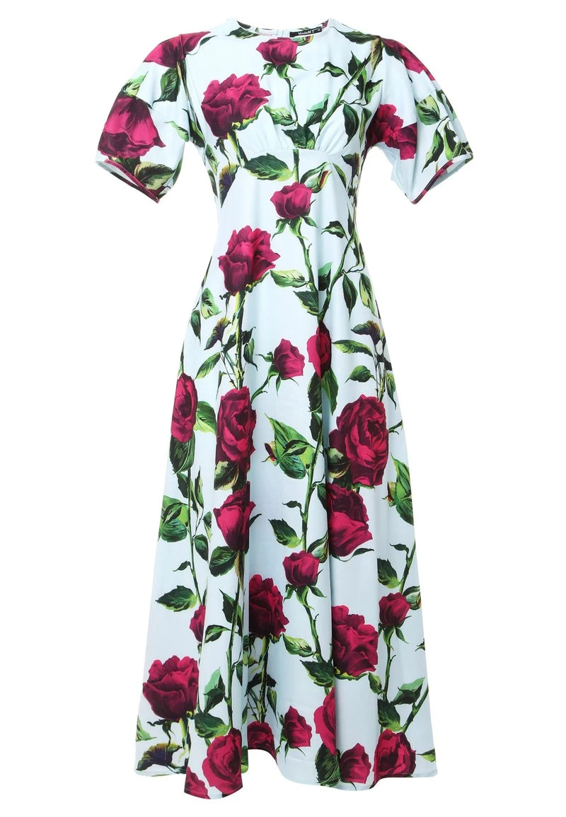 Il più economico ⭐ Madam-T Donna MENOLA - Vestito Estivo - Blau Purpurrot 😍 - immagine 3