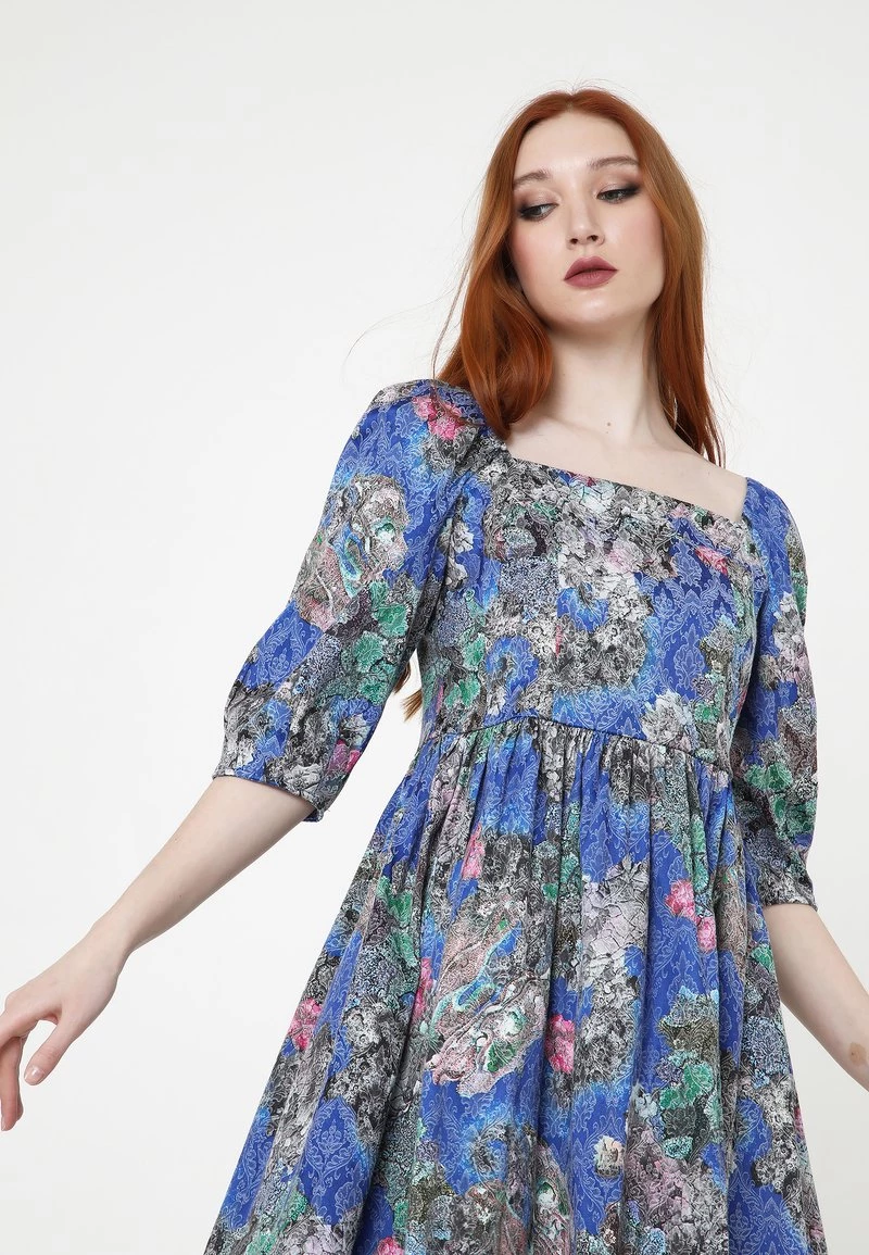 I primi 10 βοΈ Madam-T Donna CHANTALE - Vestito Estivo - Kornblume Blau/rosa 𧨠- immagine 5