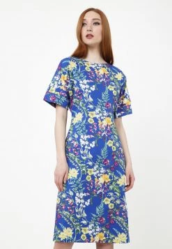 Nuovo di zecca π Madam-T Donna JUDY - Tubino - Indigo/grün π