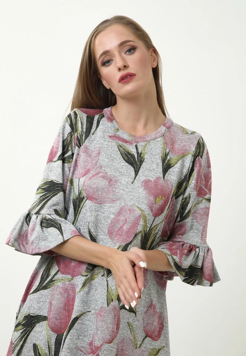 Migliore vendita β¨ Madam-T Donna Vestito Estivo - Grau/khaki β - immagine 4