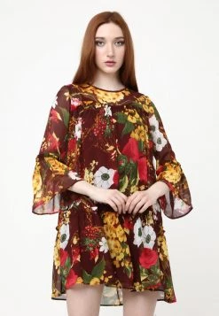 Acquistare ❤️ Madam-T Donna EDEMIA - Vestito Estivo - Wein Rot/rot 🔥