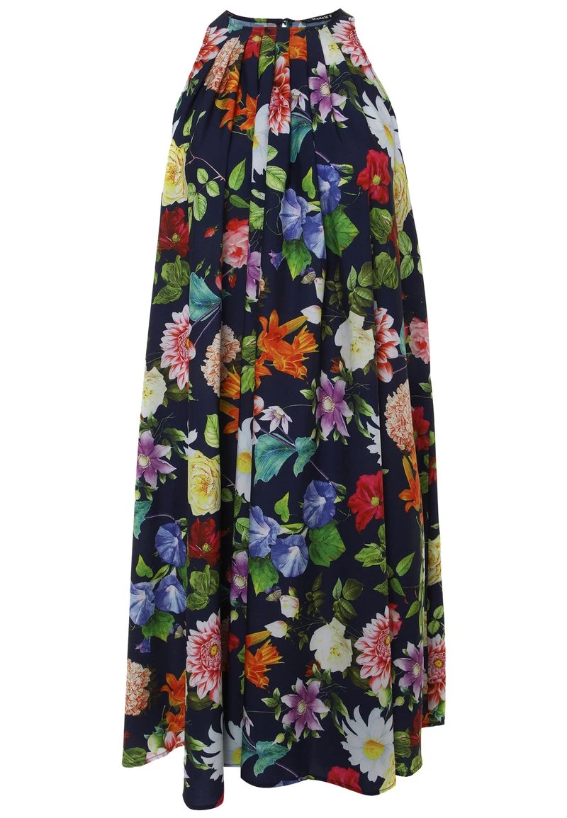 Nuovo di zecca π Madam-T Donna FAVIA - Vestito Estivo - Blau/koralle π - immagine 8