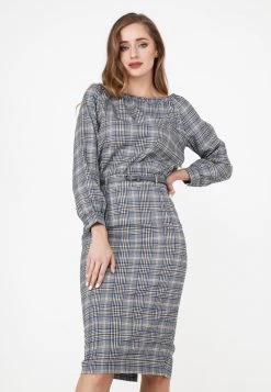 Vendita calda 🧨 Madam-T Donna KALIPSA - Tubino - Grüner Kumpel/indigo ✨