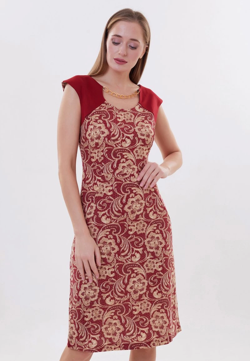 Vendita calda π€© Madam-T Donna KONIA - Vestito Estivo - Rot Beige β - immagine 5