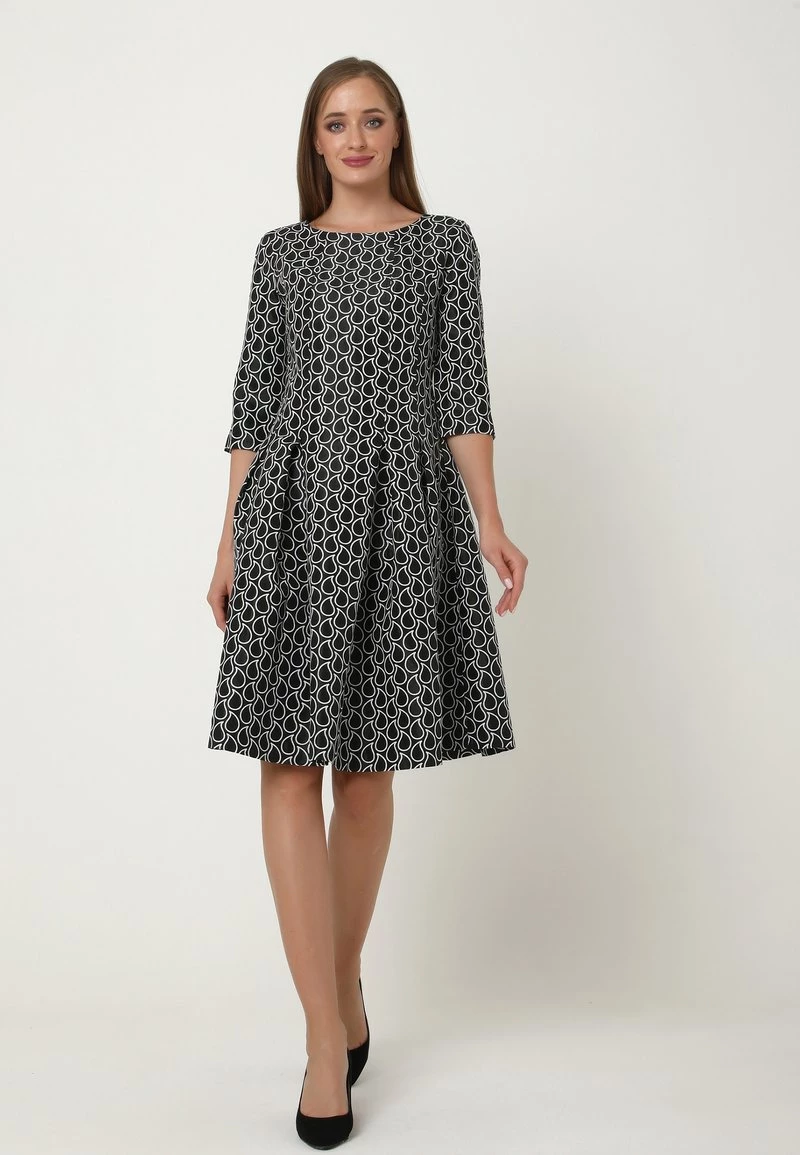 Vendita calda β Madam-T Donna Tubino - Schwarz Weiß β - immagine 4