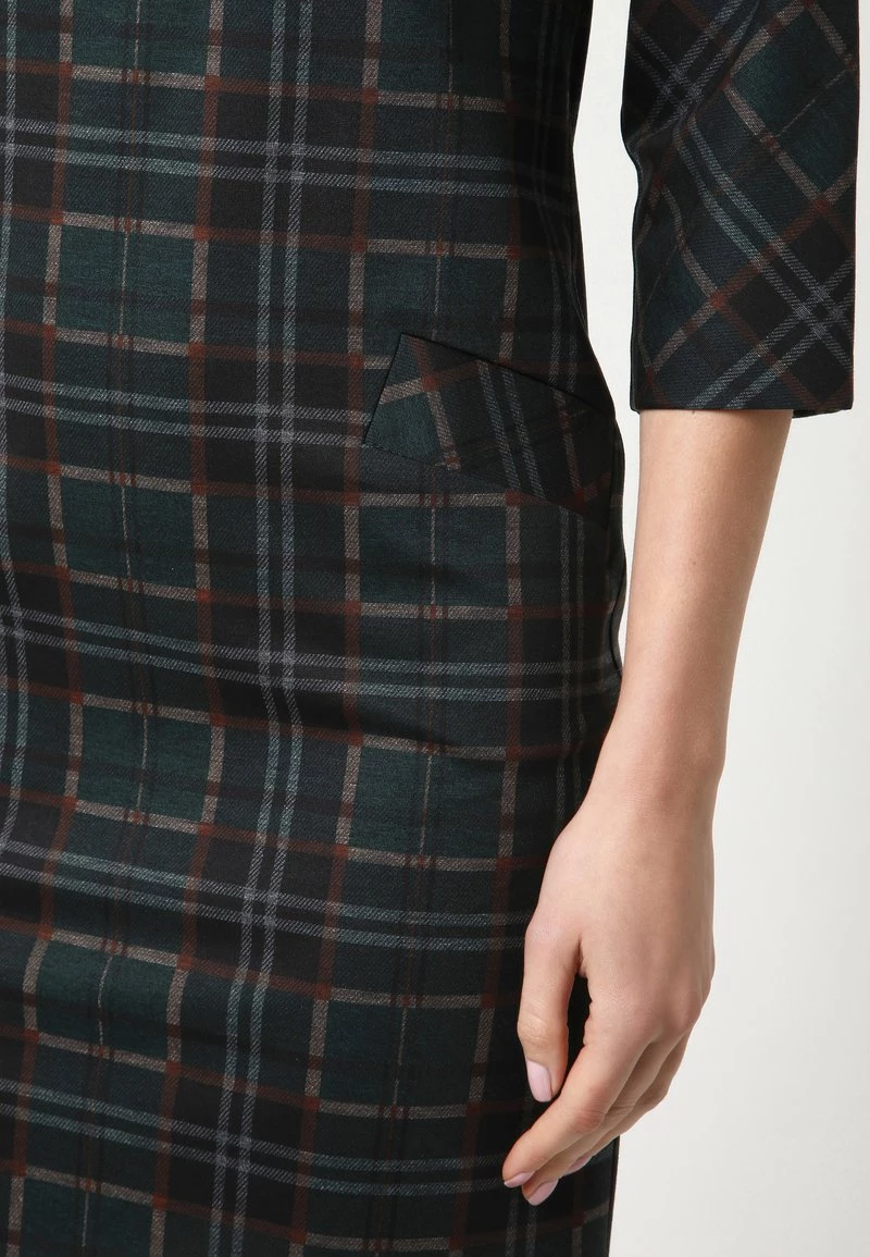 Miglior prezzo π Madam-T Donna Vestito Di Maglina - Schwarz Grün π - immagine 6