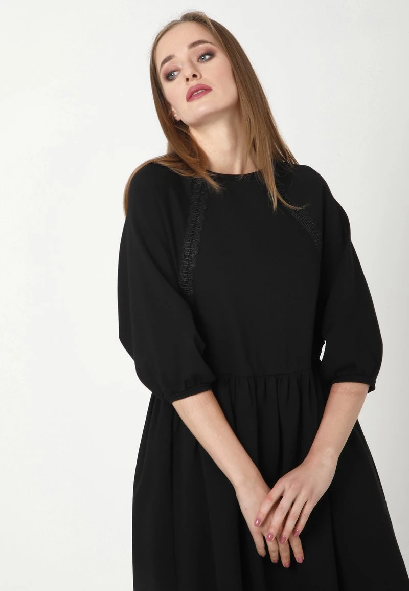 Buono π Madam-T Donna ADAMASA - Vestito Di Maglina - Schwarz π - immagine 5