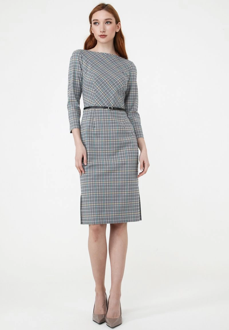 Le migliori recensioni di π Madam-T Donna Vestito Estivo - Grau/ Gelb π - immagine 2