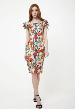 Miglior offerta π Madam-T Donna Vestito Estivo - Hellgrau Rot π