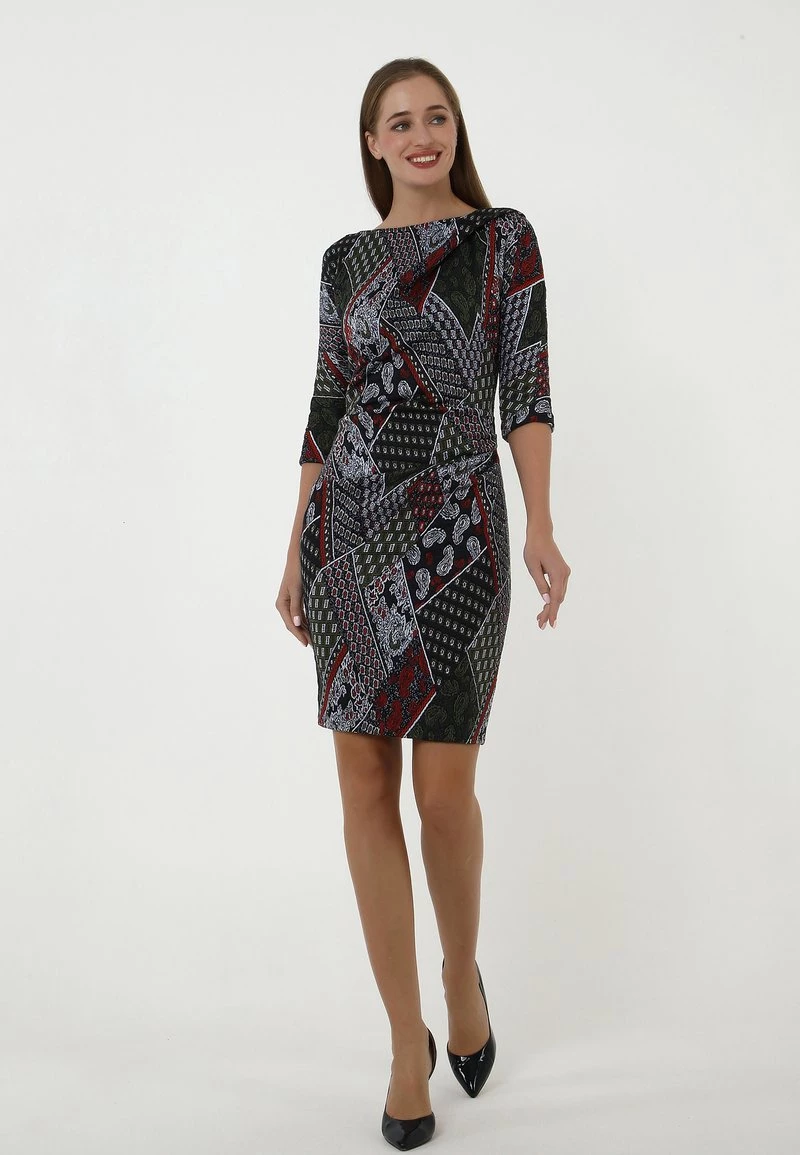 Sconto π― Madam-T Donna PIHTA - Tubino - Khaki, Rot π₯ - immagine 2