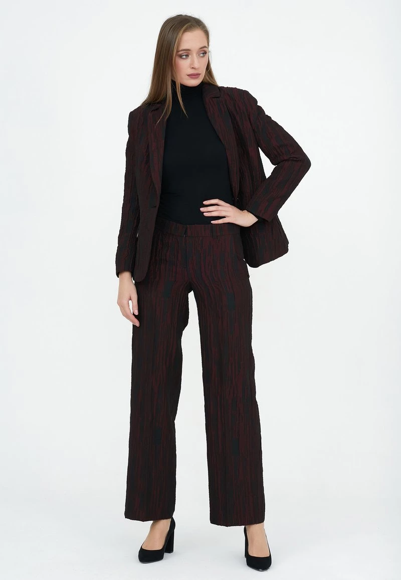 Promo π₯° Madam-T Donna MANA - Blazer - Black / Maroon π₯ - immagine 7