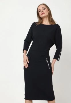 Nuovo ⭐ Madam-T Donna FAUSTINA - Abito In Maglia - Blau 🧨