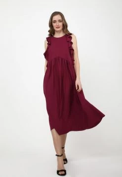 Nuovo di zecca π Madam-T Donna Vestito Estivo - Pflaume π