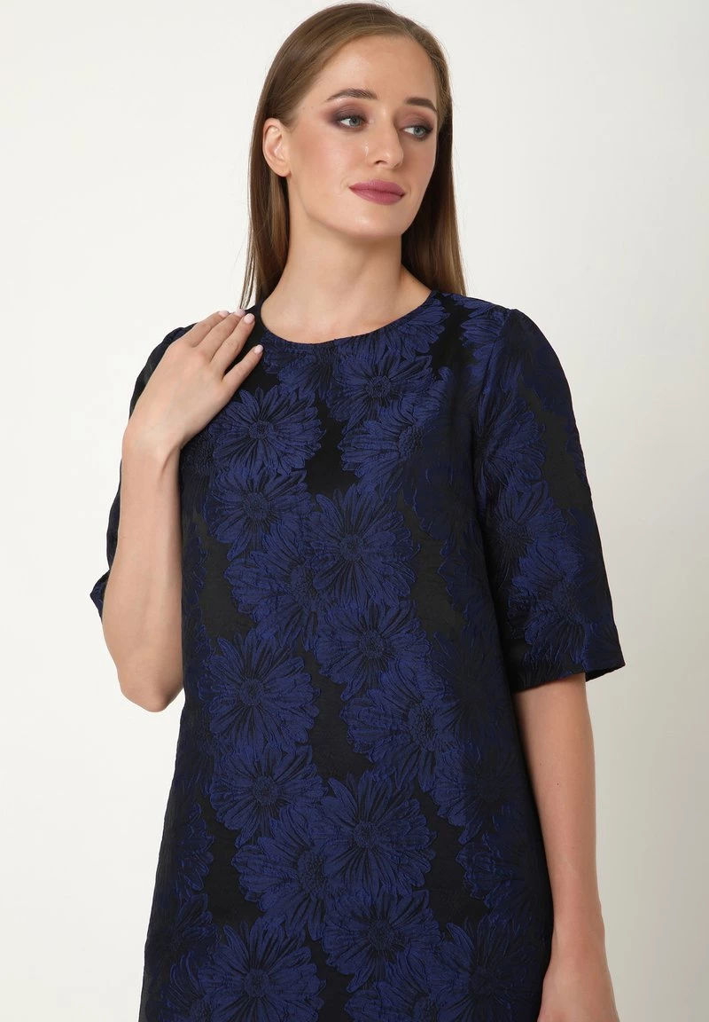 Buono π Madam-T Donna MILANA - Vestito Elegante - Blau/schwarz π - immagine 4