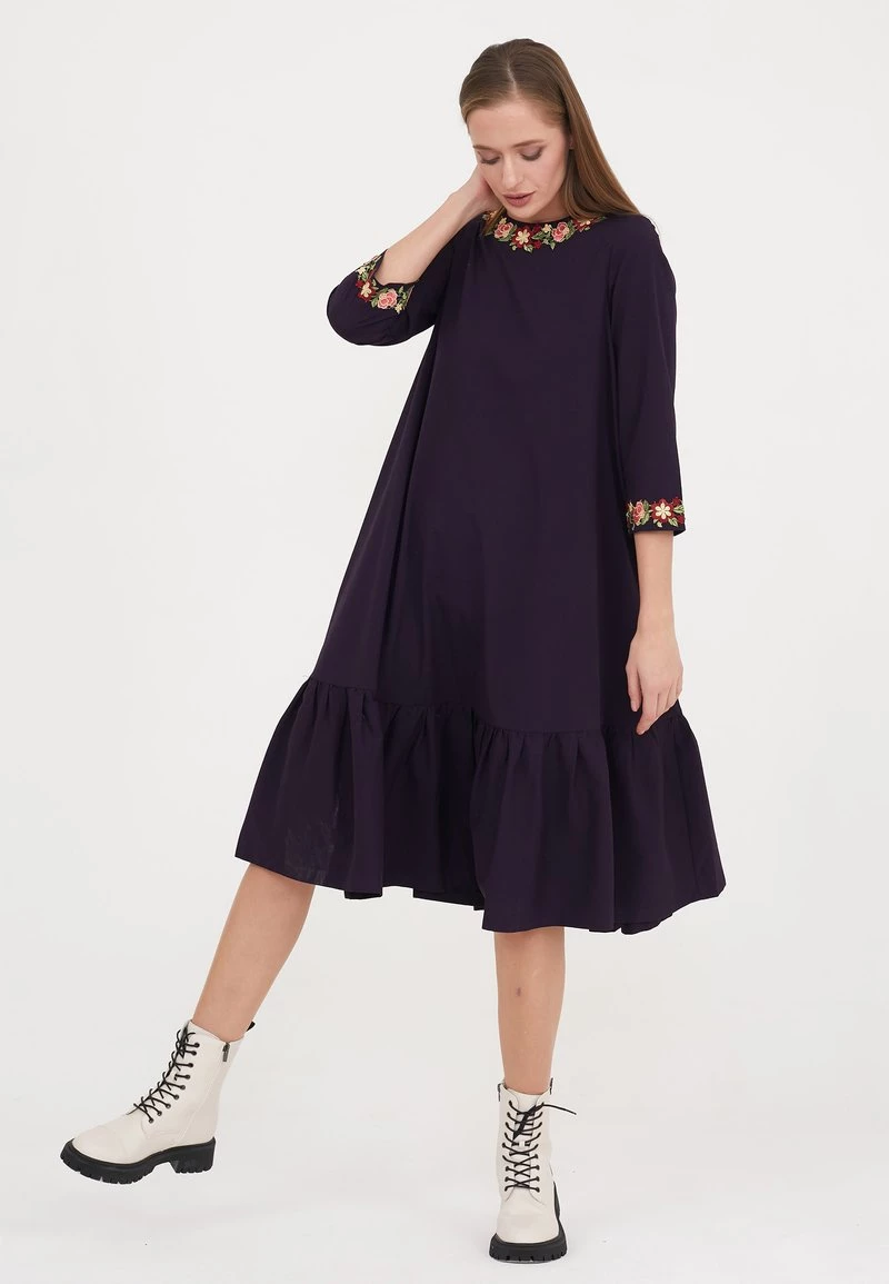 Vendita all'ingrosso π Madam-T Donna LOLANTA - Vestito Estivo - Pflaume π - immagine 6