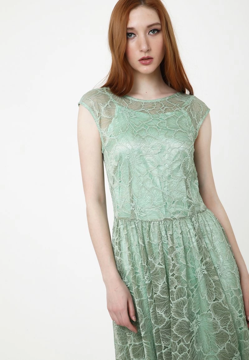 Miglior offerta π― Madam-T Donna LOTTA - Vestito Elegante - Hellgrün π - immagine 6