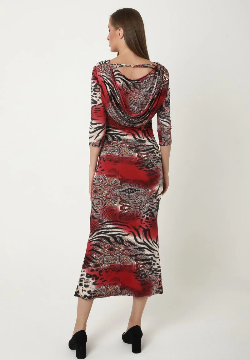 Migliore vendita 𧨠Madam-T Donna ARAGURIA - Tubino - Rot/beige π₯° - immagine 3