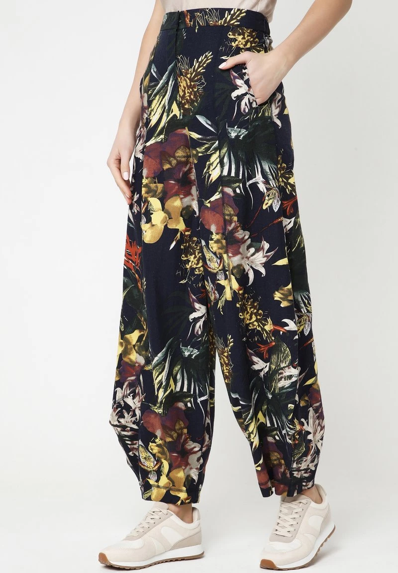 Presa π Madam-T Donna Pantaloni - Blau, Gelb βοΈ - immagine 5