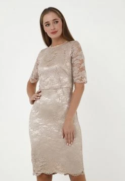 Il piΓΉ economico π Madam-T Donna TROPICANA KR - Vestito Elegante - Beige β