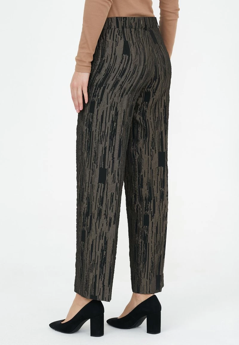 Vendita all'ingrosso π Madam-T Donna ROZALIA - Pantaloni - Black/khaki π - immagine 8